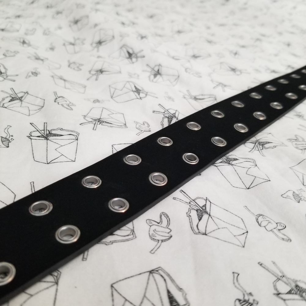 Urban Outfitters black grommet belt